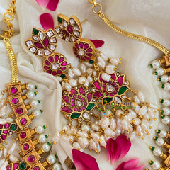 Jadau Kundan Lotus Neckpiece-J403