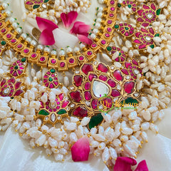 Jadau Kundan Lotus Neckpiece-J403