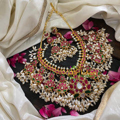 Jadau Kundan Lotus Neckpiece-J403