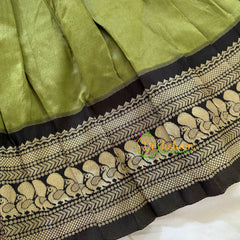 Olive Green Indian Traditional Dress for Girls - Girls Gown -VS928