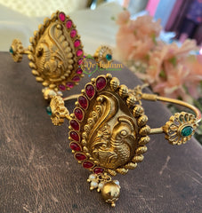 Premium Peacock Kemp Vangi/ Temple Armlet -G2571