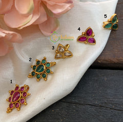 Premium Stoned studded Clip on Nose Pin -G2567