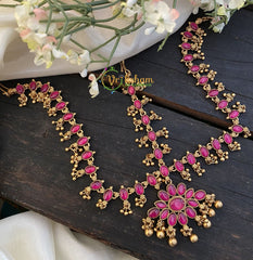 Reversible Kemp Maang Tikka -Double sided -Red Green -G2566