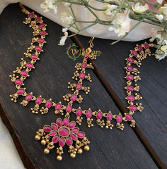 Reversible Kemp Maang Tikka -Double sided -Red Green -G2566