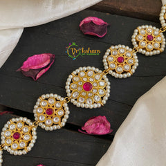 Precious Jadau Kundan Sheeshphool-Hair Accessory-J464
