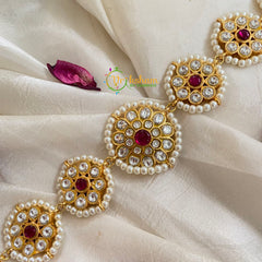 Precious Jadau Kundan Sheeshphool-Hair Accessory-J464