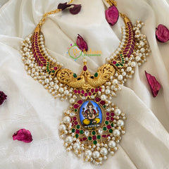 Exquisite Jadau Kundan Neckpiece-Ganesh-J480