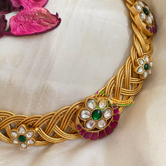 Designer Jadau Kundan Statement Choker-J491