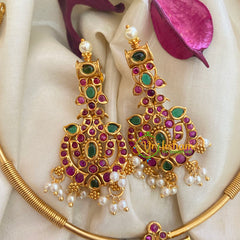 Premium AD Stone Pendant Hasli Choker-G3961