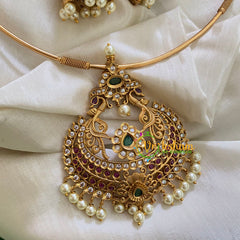 Premium AD Stone Pendant Hasli Choker-G3958