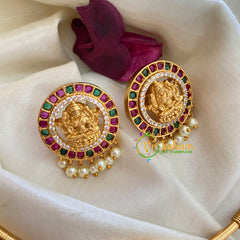 Premium AD Stone Lakshmi Pendant Hasli Choker-G3972