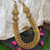 Premium AD Stone Lakshmi Kaasumalai Haram with Mogappu-G5332