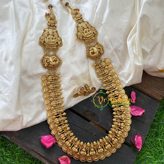 Premium AD Stone Lakshmi Kaasumalai Haram with Mogappu-G5332