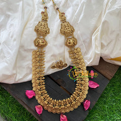 Premium AD Stone Lakshmi Kaasumalai Haram with Mogappu-G5332