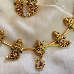 Premium AD Stone Lakshmi Hasli Choker-G4063