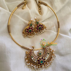 Premium AD Stone Pendant Hasli Choker-Chandh-G4061