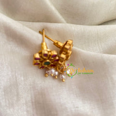 Premium AD Stone Pendant Hasli Choker-Chandh-Red-G4062