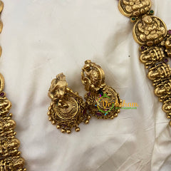 Premium AD Stone Pendant Lakshmi Haram-G5315