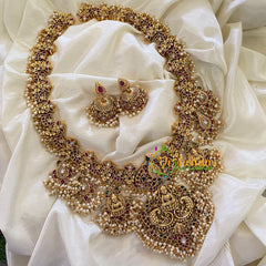 Premium Pendants Lakshmi Haram-Guttapusalu Pearls -G7439