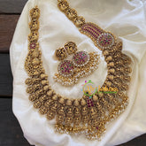 Guttapusalu Layered Lakshmi Haram with Mugappu-G7436