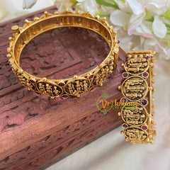 AD Stone Studded Temple Bangles-Ram Parivar Bangles- Screw Type-G3168