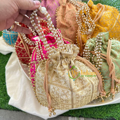 Return Gift Potli Bags -Printed Potli bag -6 pieces Set-RG040