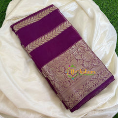 Purple Organza Silk Saree -Organza Kota Silk-VS425