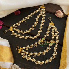 3 Layered Pearl maatil /Ear Chain -G6098