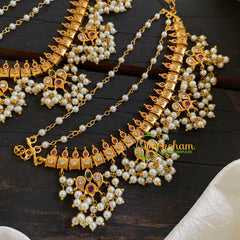 Guttapusalu Ear chain -Guttapusalu maatil -Red Green-G6094