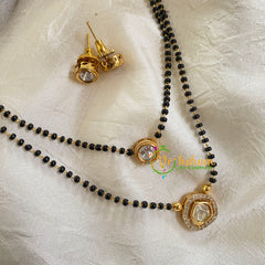 AD Stone Kundan Pendant Mangalsutra-Pentagon -G6155