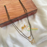 AD Stone Kundan Pendant Mangalsutra-Floral Tilaki-G6156