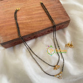 AD Stone Kundan Pendant Mangalsutra-Tri Floral -G6158