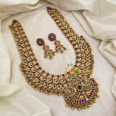 Premium Peacock Bridal Haram-Temple Haram-G5450