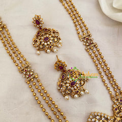 3 Layered AD Stone Haram -Red White -G8746