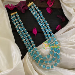 Light Blue Layered Bead Malai -G8901