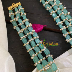 Sea Green Layered Bead Malai -G8902