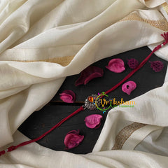 Rakshabandhan Rakhi-Orange Thilak Pendant-RB003