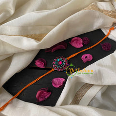 Rakshabandhan Rakhi-Pink Blue Pendant-RB006
