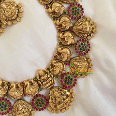 Premium AD Stone Lakshmi Kaasumalai Haram-G5471