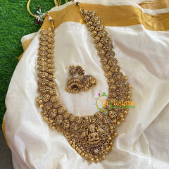 Antique Temple Haram -Lakshmi Haram-Gold-G5459