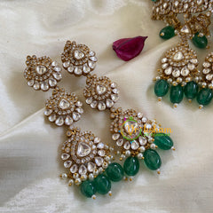 Emerald Victorian Diamond High Neck Choker-VV013