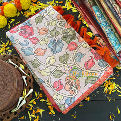 Kalamkari Semi Soft Silk Saree-VS298