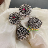 German Silver Jhumkas -S676