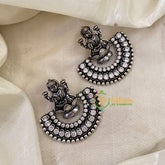 Silver Look Alike Lakshmi Studs -S500