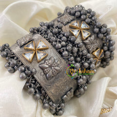 Oxidized Kolhapuri Bangles- Stone -S532