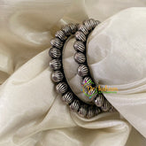 Oxidized German Silver Kolhapuri Bangles -Petals-S464