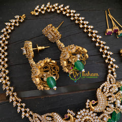 4 in 1 Interchangeable AD Stone Short Neckpiece -G7816