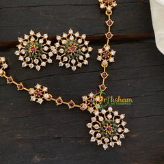 American Diamond Choker Short Neckpiece -G7782