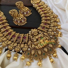 Premium 2 Layer Lakshmi Neckpiece with Mogappu-G6373