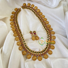 Premium AD Stone Lakshmi Kaasumalai Haram-G6382